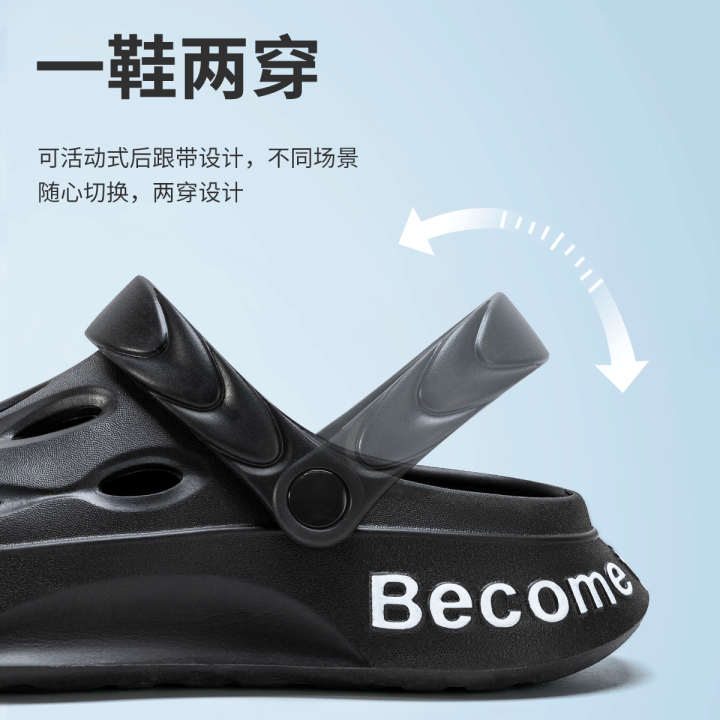 new-style-รองเท้ามีรูสำหรับผู้ชายใส่ข้างนอกหน้าร้อน-2023-รองเท้าแตะชายหาดแบบใหม่ที่นิยมในโลกออนไลน์