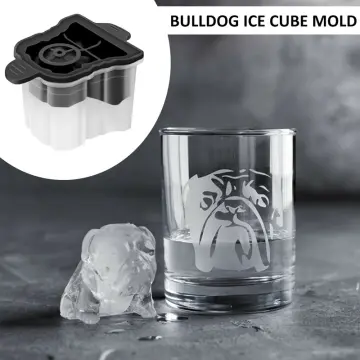 French Bulldog Shaped Silicone Ice Cube Tray 4 Cavity Ice Cube