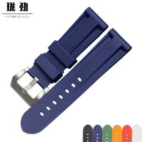 ▶★◀ Suitable for Longjin rubber mens watch strap 20 22 24 26MM Suitable for Panerai Seiko waterproof diving soft watch strap