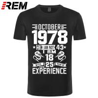 2023 NEW January February March April May June July August 1978 YEARS shirt Mens Short Sleeve T shirt Printed Casual September  3ZKJ