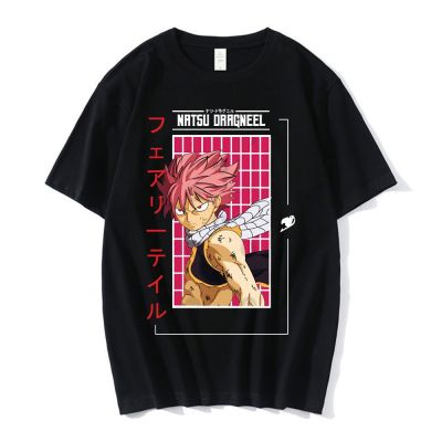 Anime Fairy l Natsu Dragneel Unisex T เสื้อ Harajuku การ์ตูนฤดูร้อนเสื้อยืดขนาดใหญ่ Hip Hop Streetwear เสื้อ T