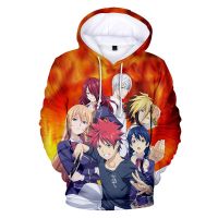 Sudadera con capucha de Anime en 3D para hombre y mujer, suéter de manga larga con estampado de la guerra de las comidas, con personalidad, informal, novedad de 2020