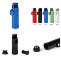 Dispenser Aluminum Snuff Snorter Snuff Bottle Bullet-shaped Bullet Shape Metal Rocket E2S трубка для табака Snuff Dispensers Pipe Fittings Accessories