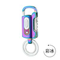 Multifunctional charging windproof lighters key chain multi-function key pendant multi-function key black science and technology