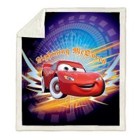 Disney Cars Childrens Blanket McQueen 95 Cartoon 3d Throw for Boys Girls Baby Kids Adults on Bed Sofa Couch Blanket Cover