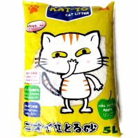 KAT-TO Cat Litter ทรายแมว กลิ่นแอปเปิ้ล 5ลิตร (1ถุง)