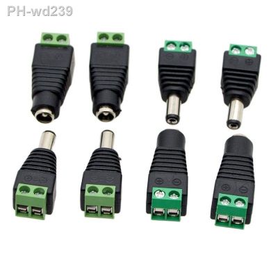 5sets New DC Power Socket 5.5X2.15.5X2.5 mm 12V DC Power Interface Male And Female Plug Connector Special Wholesale