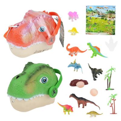 Dinosaur Head Storage Bag Kit Dinosaur Toy Sling Bag with Toys Fun And Realistic Animal Toy Kids 3D Toy Storage Bag For Childrens Day Christmas Birthday elegant