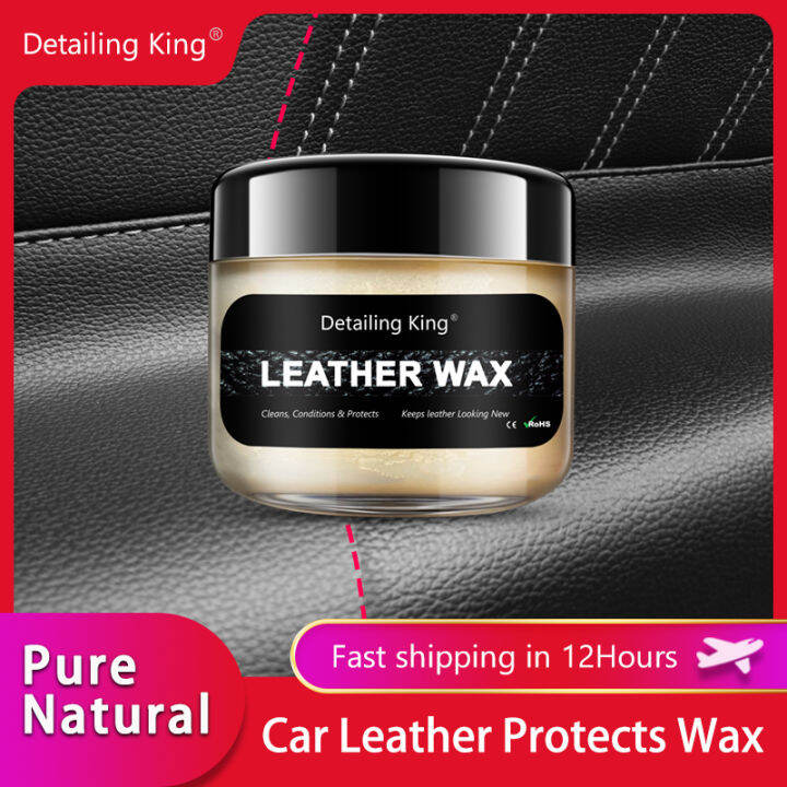 DetailingKing 50100ML Pure Natural Car Leather Wax Powerful Nourish Lasting  Anti-UV Protection Car Interior Leather Coating Wax