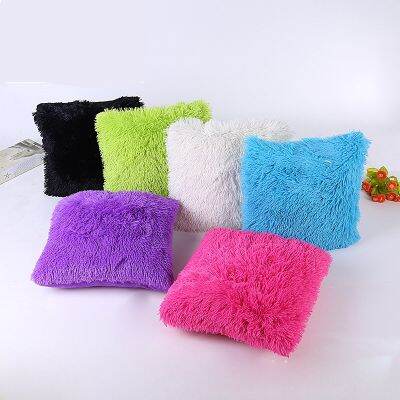 hot！【DT】☂  New Soft Fur Cushion Cover for Bed Room Pillowcases Pillows Car Decoration Sofa