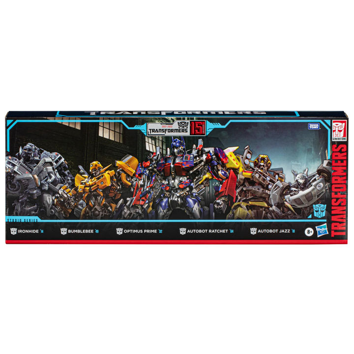 hasbro-transformers-studio-series-วันครบรอบ15th-multipack-ironhide-bumblebee-optimus-prime-autobot-ratchet-autobot-jazz-f3941