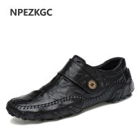 HOT★NPEZKGC แฟชั่นสไตล์อังกฤษผู้ชายรองเท้าหนังแท้หนังผู้ชายรองเท้า Loafers คุณภาพสูงรองเท้า Zapatos Hombre