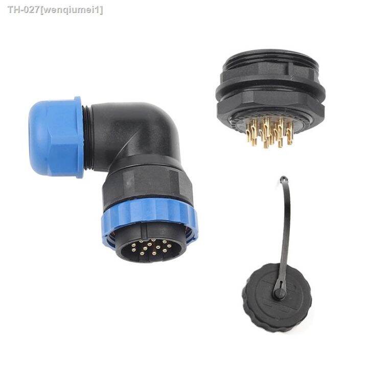 sp28-ip68-elbow-back-nut-waterproof-cable-connector-2-3-4-5-6-7-9-10-12-14-16-19-22-24-26-pin-aviation-cable-connectors