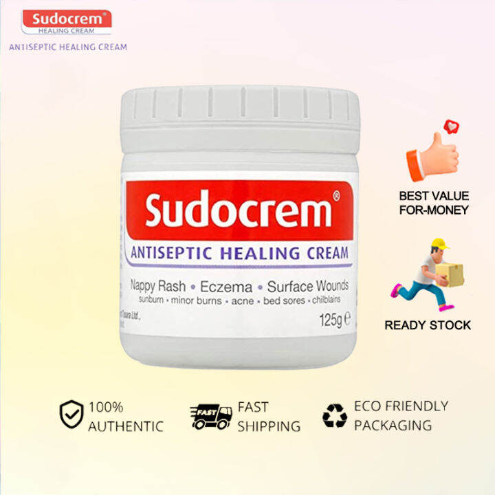 【Authenticity】Sudocrem Antiseptic Healing Cream Nappy Rash Cream Eczema Surface Wounds Sunburn