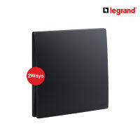 Legrand สวิตช์สองทาง 1 ช่อง สีดำ 1G 2Way Switch 16AX รุ่นมาเรียเซนต์ | Mallia Senses | Matt Black | 281001MB  สั่งซื้อได้ที่ร้าน Ucanbuys