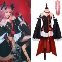 เซิร์ฟเวอร์ของ Owari No Seraph Krul Tepes เครื่องแต่งกายแวมไพร์คอสเพลย์กระโปรงชุดเดรส