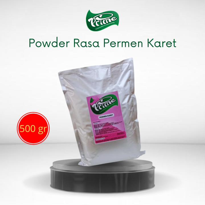 Prime Powder Plain Drink Permen Karet / Bubuk Minuman Tanpa Gula Permen ...