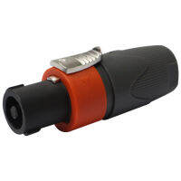 ปลั๊ก SPEAKON ต่อสายกดล็อคสีส้ม E122-A Pack