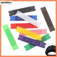 WENKEN 5 Sets สีสัน คลิปหมวกเบสบอล 14 หลุม สายรัด Snapback Extender หัวเข็มขัด หมวกซ่อมรัด เปลี่ยนสายรัด Snapback