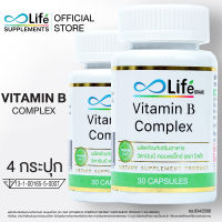 ไลฟ์ วิตามินบี คอมเพล็กซ์ Life Vitamin B Complex วิตามิน วิตามินบีรวม ชุด 4 กระปุก