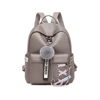 Toposhine Chain Women backpack Ribbons Ladies School Bag 5 Color Girls Straps Small Shoulder Bag Female Travel Soft Backpacks