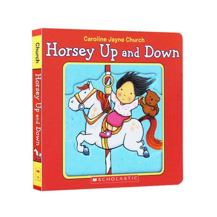 Bill bear baby English original picture book horse up and down