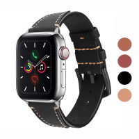 ใช้งานร่วมกับ Apple Watch Ultra 49Mm,Series 8/7 41Mm 45Mm สายหนัง,สายรัดข้อมือหนังด้านบนบางและบางสำหรับ Apple Watch SE &amp; Series 6 &amp; Series 5/4/3/2/1, 38มม. 40มม. 42มม. 44มม