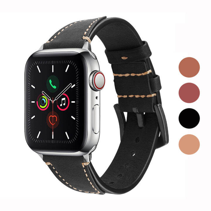 สายนาฬิกาapple-watchขนาด38มม-40มม-42มม-44มม-สายหนังสายรัดข้อมือชั้นนำบางและบางสำหรับapple-watch-se-amp-series-6และseries-5-4-3-2-1