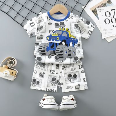 [COD] Childrens short-sleeved suit pure summer boys Korean baby clothes girls t-shirt childrens wholesale