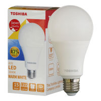 TOSHIBA หลอดไฟ LED 15W แสงส้ม / แสงขาว (WW / DL) E27