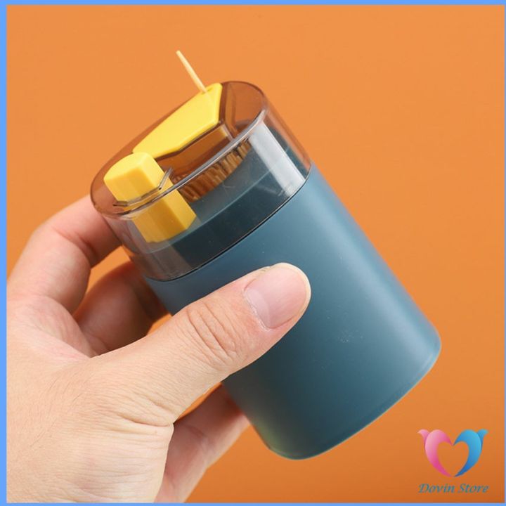 กล่องไม้จิ้มฟัน-ไซส์เล็ก-ง่ายต่อการพกพา-ความจุมากใช้ดี-toothpick-jar