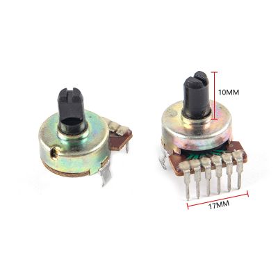 【CW】◈♝□  2Pcs Type 161 Semi-circular Shaft 50K B503 Potentiometer 6pin Amplifier Tuning