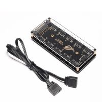 Motherboard 10 3 Pin PWM Cooler Fan HUB Splitter Extension 5V SATA Power Supply PC Speed Controller Adapter Dropshipping