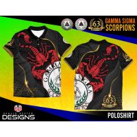 2023 New Fashion  GAMMA SIGMA SCORPIONS 63 Years Anniversary POLO SHIRT T SUBLIMATION HIGH QUALITY，Size: XS-6XL Contact seller for personalized customization of name and logo