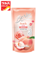 BeNice Love Me Peach Shower Gel Peach Love Rosy 400ml refill / บีไนซ์ ชาวเวอร์ เจล พีช เลิฟ โรซี่ 400มล ถุงเติม