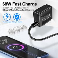 สำหรับ 13 12 11 Samsung Charger Adapter Euusuk Plug Fast Chaging Usb Charger 68W Mini Travel Charger Wall Charger