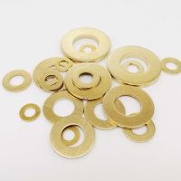 10/50pcs M2 M2.5 M3 M4 M5 M6 M8 M10 M12 GB97 DIN125 Solid Brass Copper Flat Washer Plain Gasket Pad High Quality