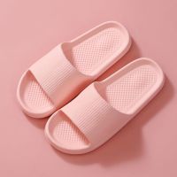 Summer Shower Slippers Flip Flops Women Indoor Home Mute Shoes EVA Shoes Cloud Slides Couple Non-slip Casual Sandals