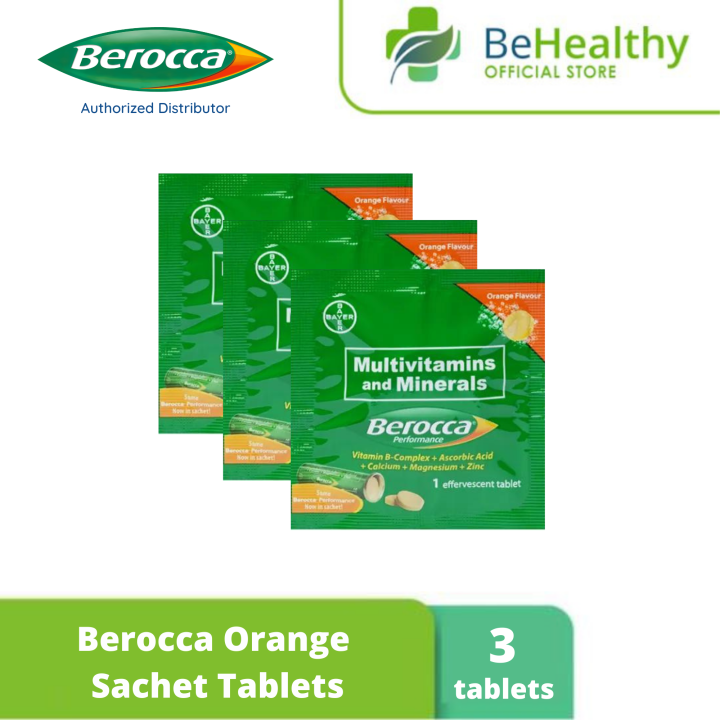 Berocca Orange Sachets (get in 3pcs, 5pcs, and 24pcs) Lazada PH