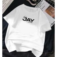 【New】คอตต้อนคอกลมPretty Savage- เสื้อยืด โอเวอร์ไซซ์ พิมพ์ลาย Jay Enhypen NameS-5XL