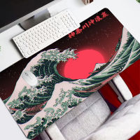 The Great Wave off Kanagawa Large Size Mouse Pad Natural Rubber PC Computer Gaming Mousepad Desk Mat Locking Edge for CS GO 900mm