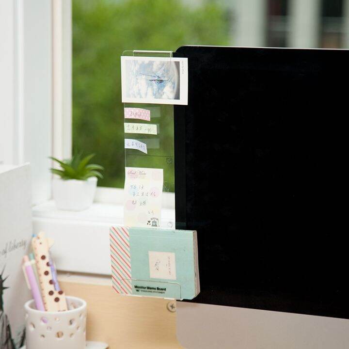 creative-acrylic-monitor-message-memo-board-for-sticky-notes-transparent-name-card-phone-holder-desktop-storage-rack