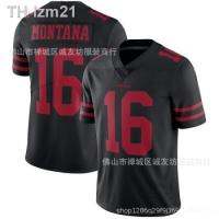 เสื้อฟุตบอล NFL 49ers 16 สีดำ Joe Montana Jersey