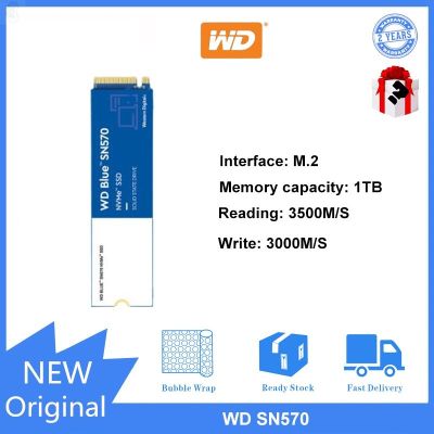 ลด 50% (พร้อมส่ง)Wd BLUE SN570 1TB ม. 2 NVME โซลิดสเตทไดรฟ์ SSD สําหรับคอมพิวเตอร์ตั้งโต๊ะ(ขายดี)