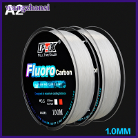 การรักษาด้วย Fluorocarbon 34.32LB 4.13LB 0.8มม.-8.0มม. Wangzhansi 100ม. เอ็นตกปลาเคลือบ