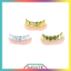 GJCUTE 1PC Bling grillz ฟันปลอมจำนวนมากฮาโลวีนวันเกิดพรรคทองเงิน