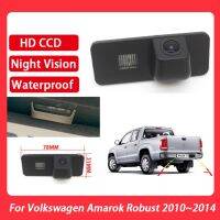 HO กล้องมองหลังรถยนต์,กล้องไฟส่องป้ายทะเบียน CCD กันน้ำเต็ม HD สำหรับ Volkswagen Amarok ทนทาน2010 2011 2012 2013 2014