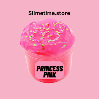 Slime, Princess Pink Slime, Jelly Mix พื้นผิวสไลม์เจ้าหญิงสีชมพูเป็นเหมือนน้ำแข็ง