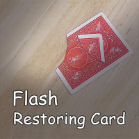 Flash Restoring Card Gimmick Broken Playing Card Restore Magic Tricks Close Up Street Illusion Mentalism Magic Card Puzzle ของเล่น