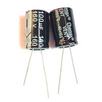 【cw】 10pcs 100uF 160V 100MFD 160Volt Aluminum Electrolytic Capacitor 13x20mm Radial 100mf160v 100uf160v 160v100mf 160v100uf